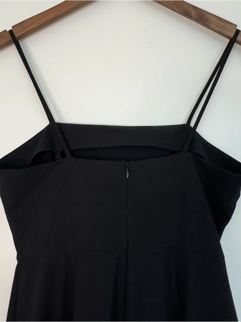 Small Black Midi Tube Dress with Slit Classic Minimalist Old Money Chic Zara - Picture 10 of 15